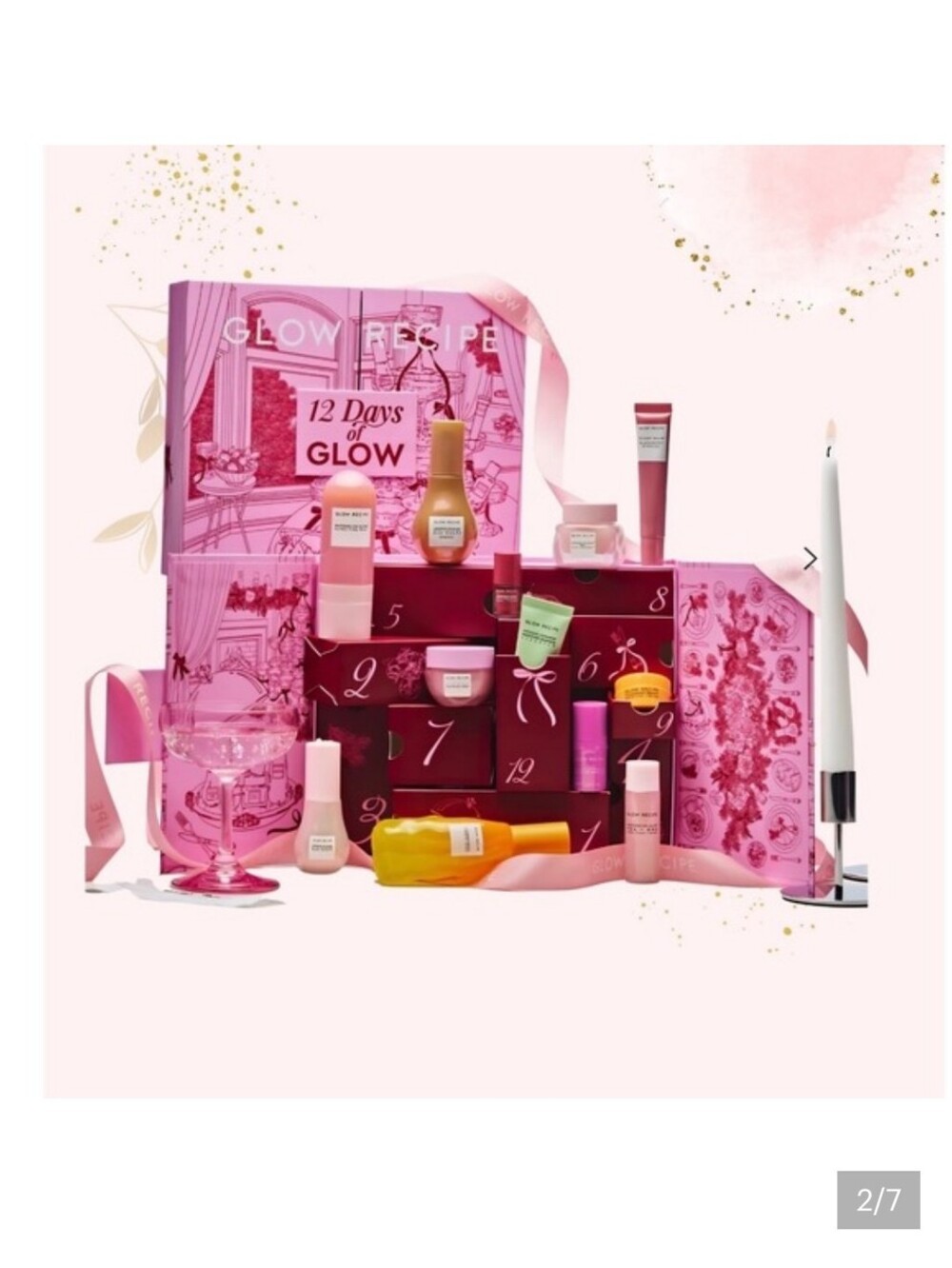 Glow Recipe Pink 12-Day Skincare Set with Assorted Sample Tubes